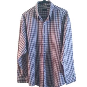 Van Heusen Burgundy plaid men's shirt